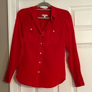 J. Crew 100% silk button down